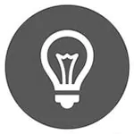 Icon mit Lampe 